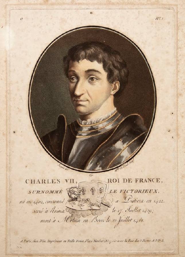 Portrait de Charles VII - Crédit : Cité royale de Loches / Conseil départemental d’Indre-et-Loire