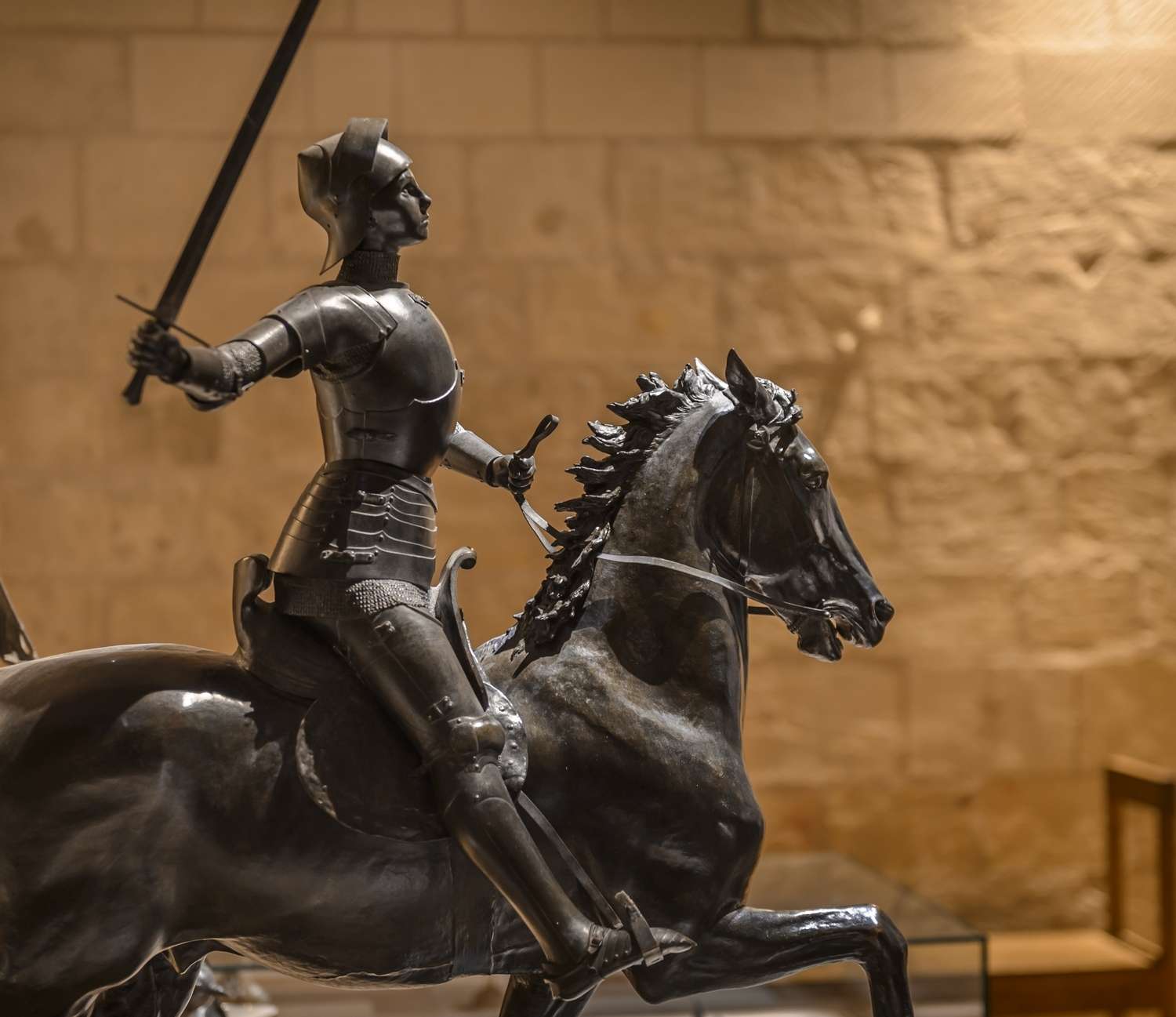 Sculpture équestre Jeanne d’Arc - Crédit : Léonard de Serres